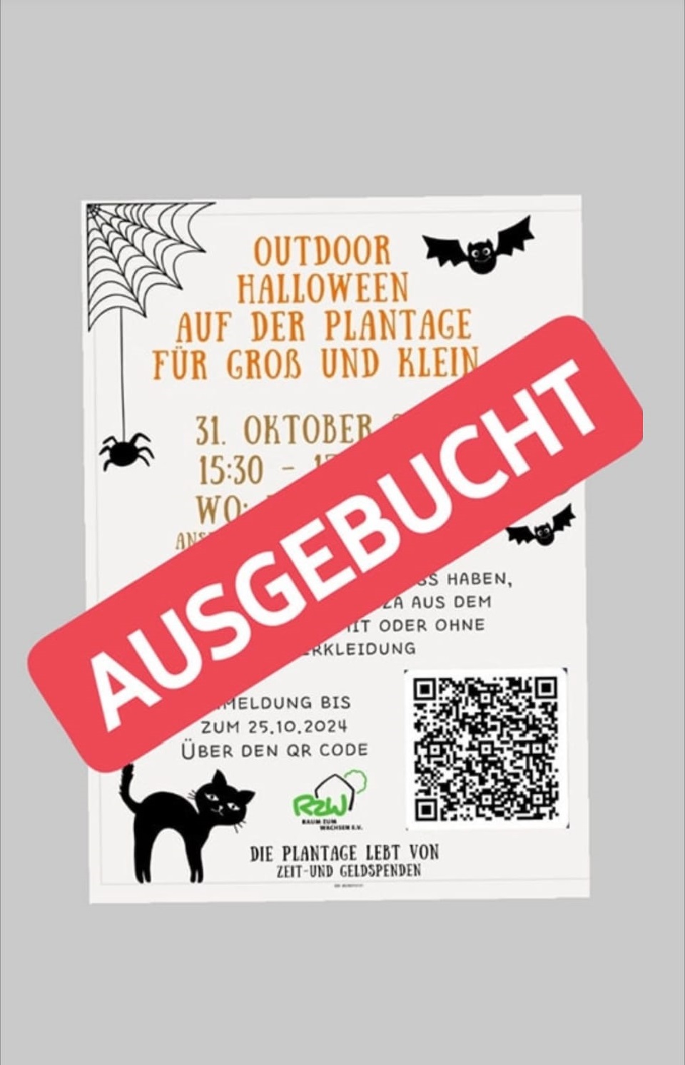 Outdoor - Halloween auf der Plantage, 15.30h